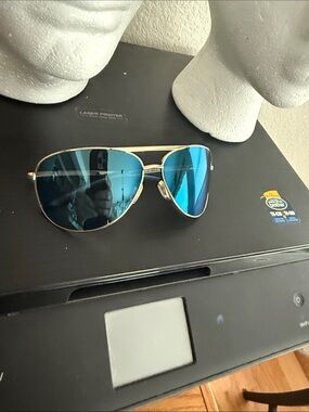 Smith optic serpico 2.0 gold/blue mirror lens